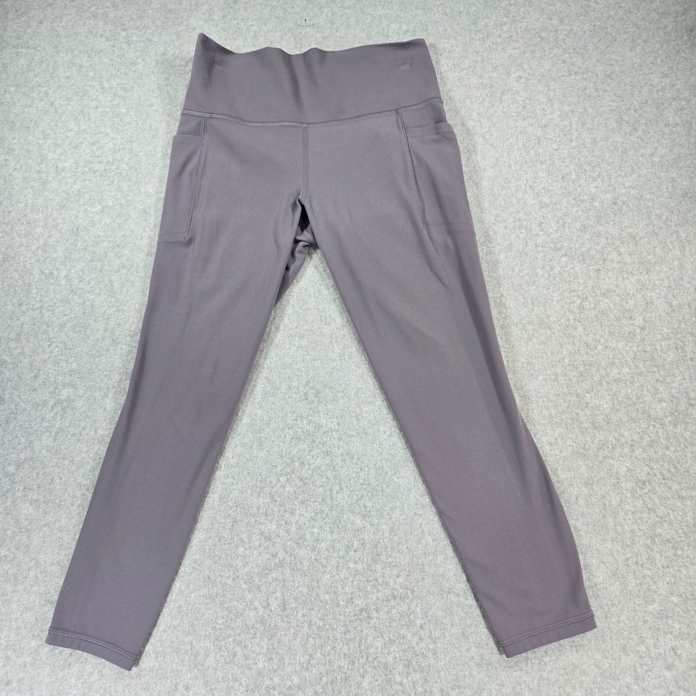 Athleta Salutation Stash Pocket II 7/8 Tight Purple Leggings Womens Medium